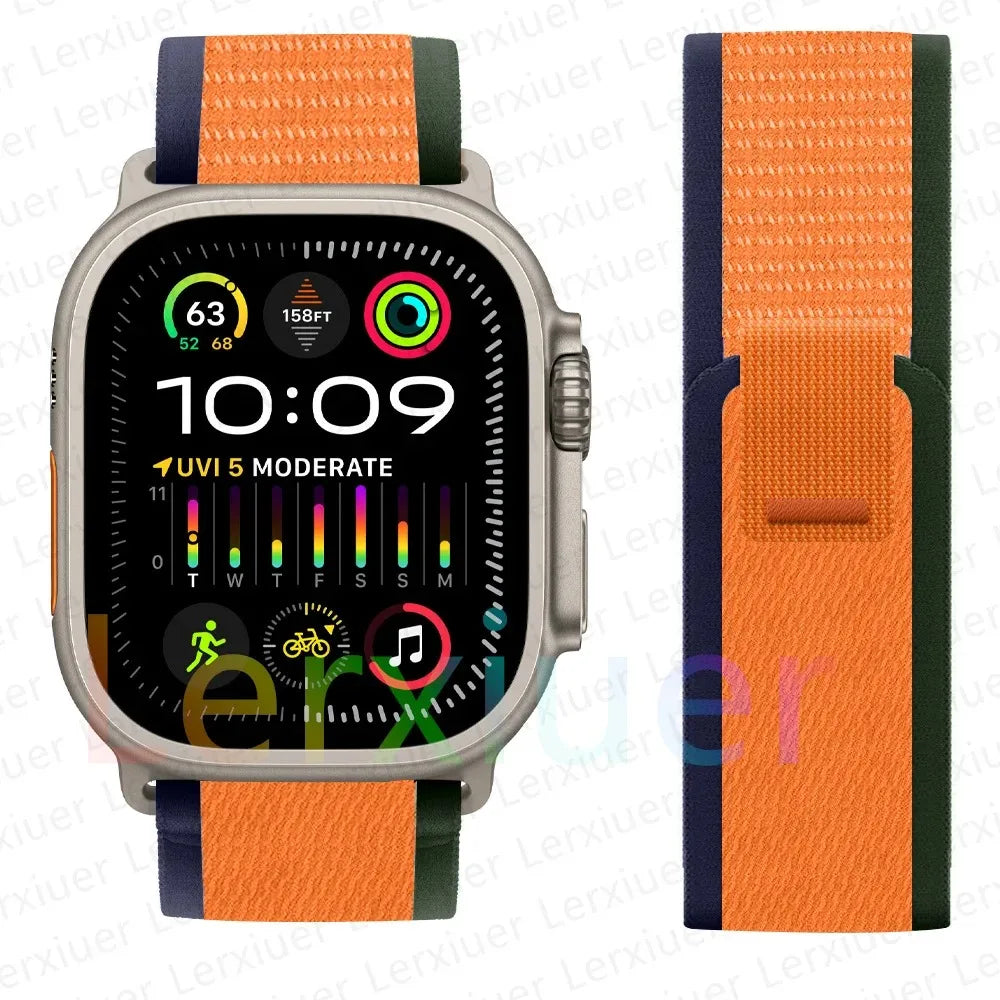 Trail Loop Apple Watch Band ultra 2 Band 49mm 44mm 40mm 45mm 41mm 42mm 38 iWatch series 7 6 se 8 9 10 46mm