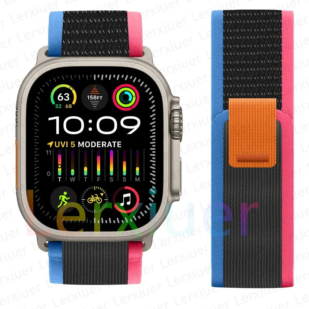 Trail Loop Apple Watch Band ultra 2 Band 49mm 44mm 40mm 45mm 41mm 42mm 38 iWatch series 7 6 se 8 9 10 46mm