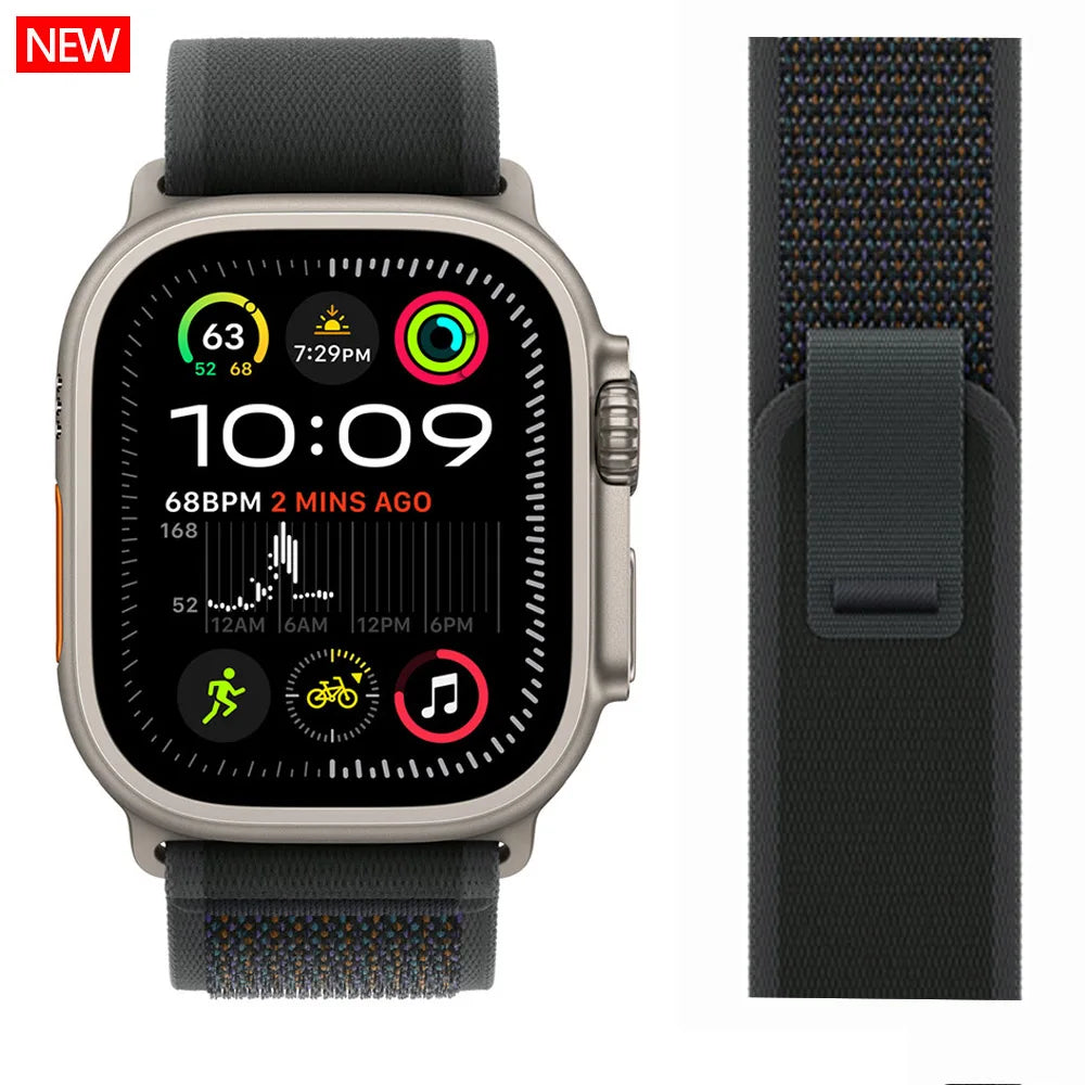 Trail Loop Apple Watch Band ultra 2 Band 49mm 44mm 40mm 45mm 41mm 42mm 38 iWatch series 7 6 se 8 9 10 46mm