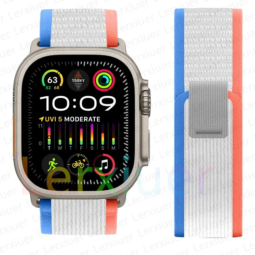 Trail Loop Apple Watch Band ultra 2 Band 49mm 44mm 40mm 45mm 41mm 42mm 38 iWatch series 7 6 se 8 9 10 46mm