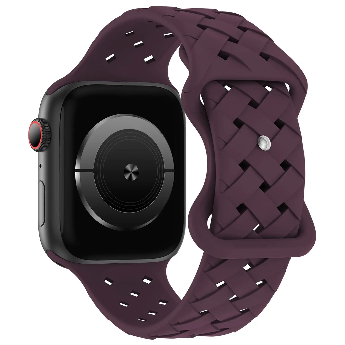 Braided Silicone Apple Watch Band 44mm 40mm 45mm 49mm 46mm iwatch series 10 9 7 8 se ultra 2