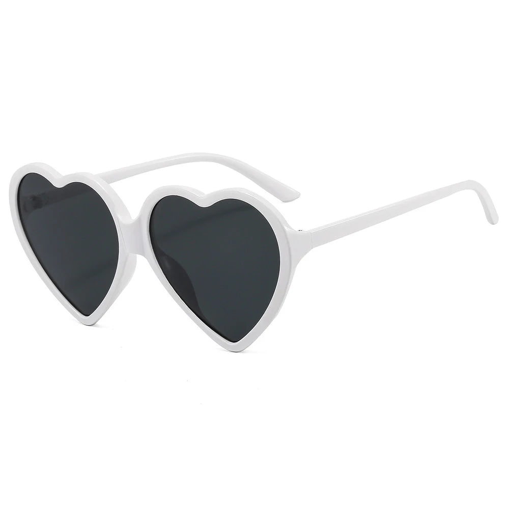 Fun Fashion Statement Vintage Heart Shaped Women's Sunglasses