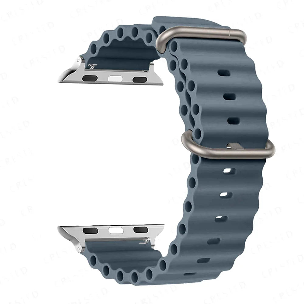 Apple Watch Band 44mm 49mm 40mm 45mm 41 38 Silicone iWatch Ultra 2 series 7 6 se 8 9