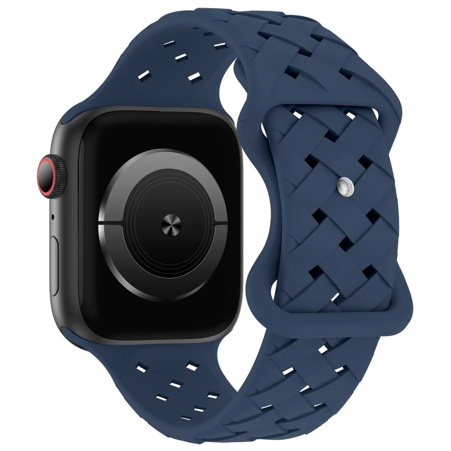 Braided Silicone Apple Watch Band 44mm 40mm 45mm 49mm 46mm iwatch series 10 9 7 8 se ultra 2