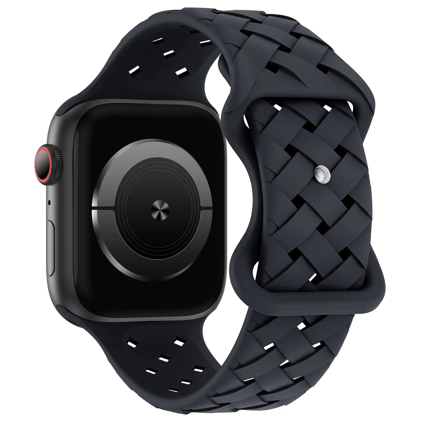 Braided Silicone Apple Watch Band 44mm 40mm 45mm 49mm 46mm iwatch series 10 9 7 8 se ultra 2