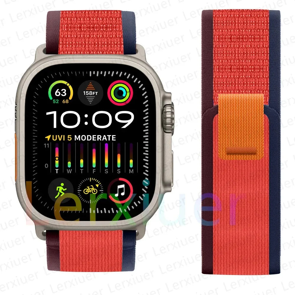 Trail Loop Apple Watch Band ultra 2 Band 49mm 44mm 40mm 45mm 41mm 42mm 38 iWatch series 7 6 se 8 9 10 46mm