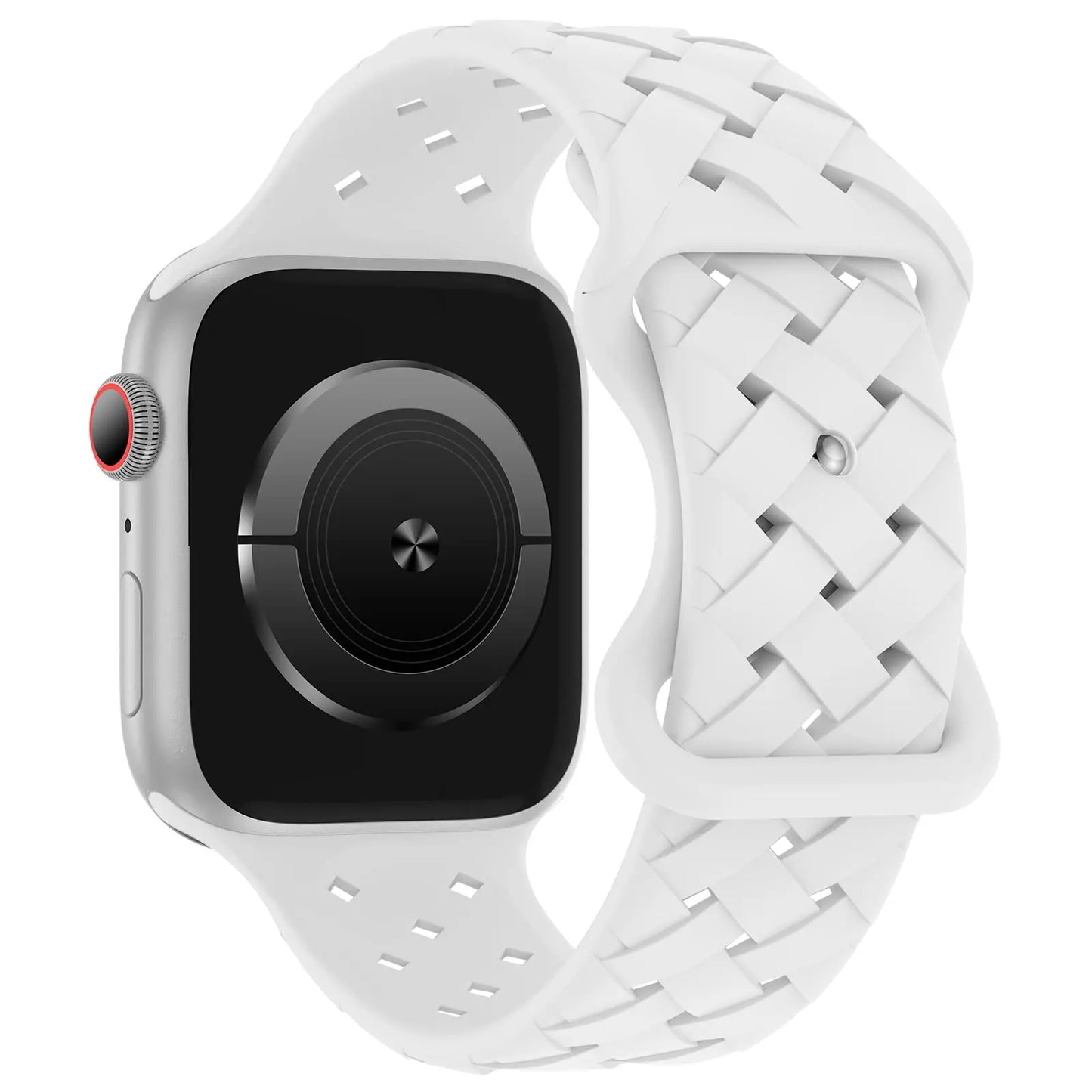Braided Silicone Apple Watch Band 44mm 40mm 45mm 49mm 46mm iwatch series 10 9 7 8 se ultra 2