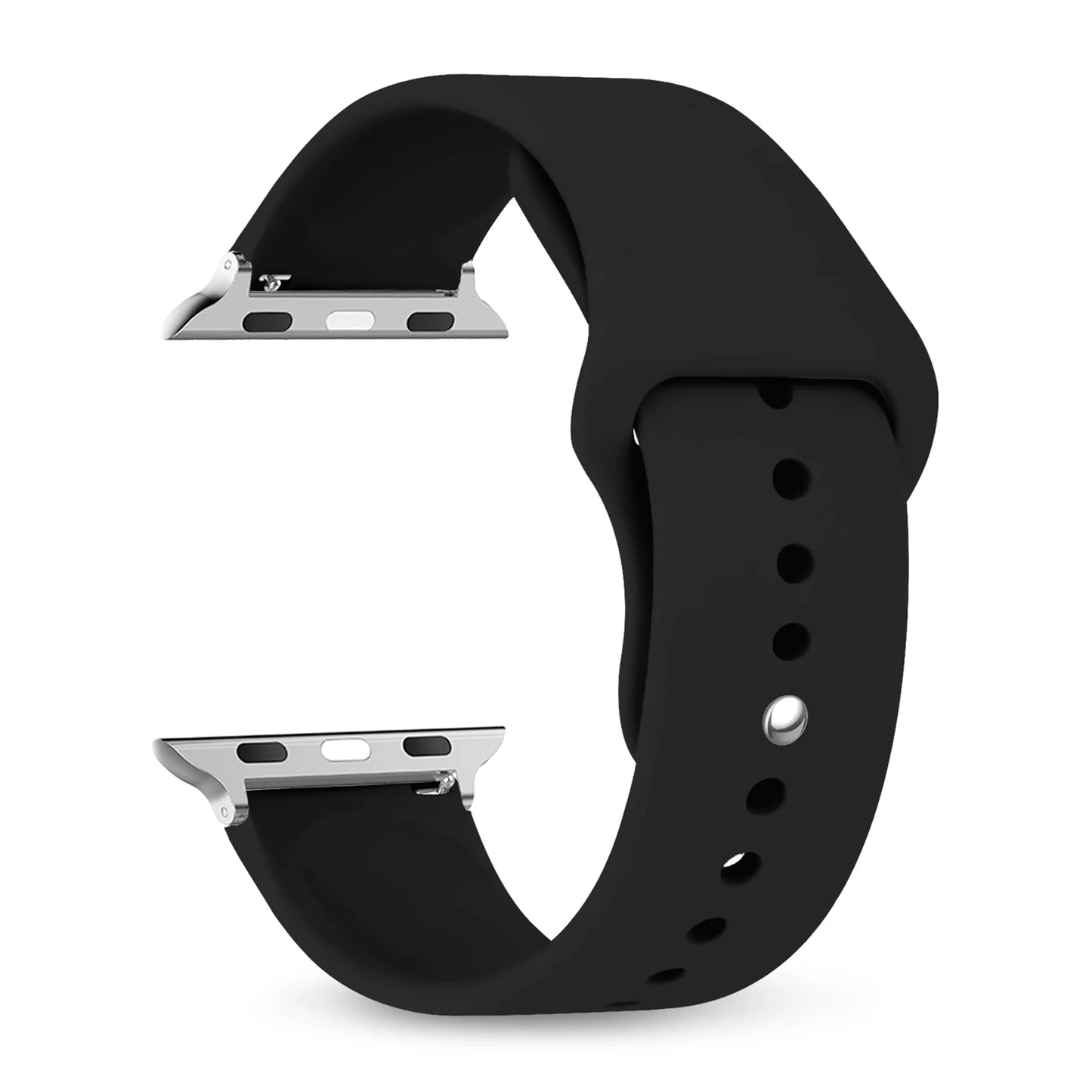 Silicone Apple Watch Bands 44mm 40mm 45mm 41mm 38mm 42mm iWatch series se 9 8 7 6 5 3 ultra 2 band 49mm