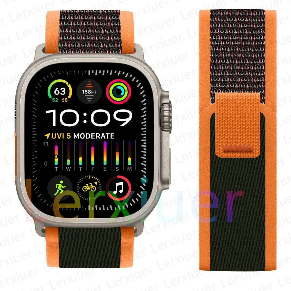 Trail Loop Apple Watch Band ultra 2 Band 49mm 44mm 40mm 45mm 41mm 42mm 38 iWatch series 7 6 se 8 9 10 46mm