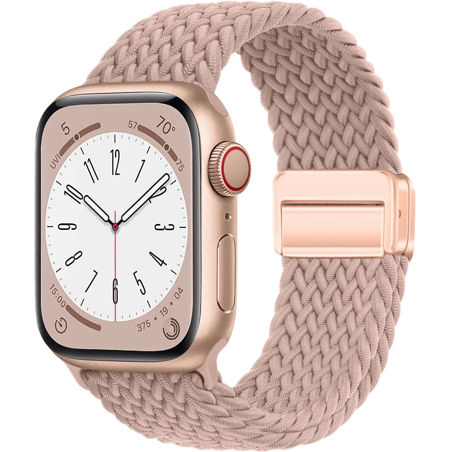 Nylon Braided Apple Watch Band 44mm 40mm 45mm 49mm 41mm 38mm Magnetic Buckle iWatch series se 7 3 5 6 8 Ultra
