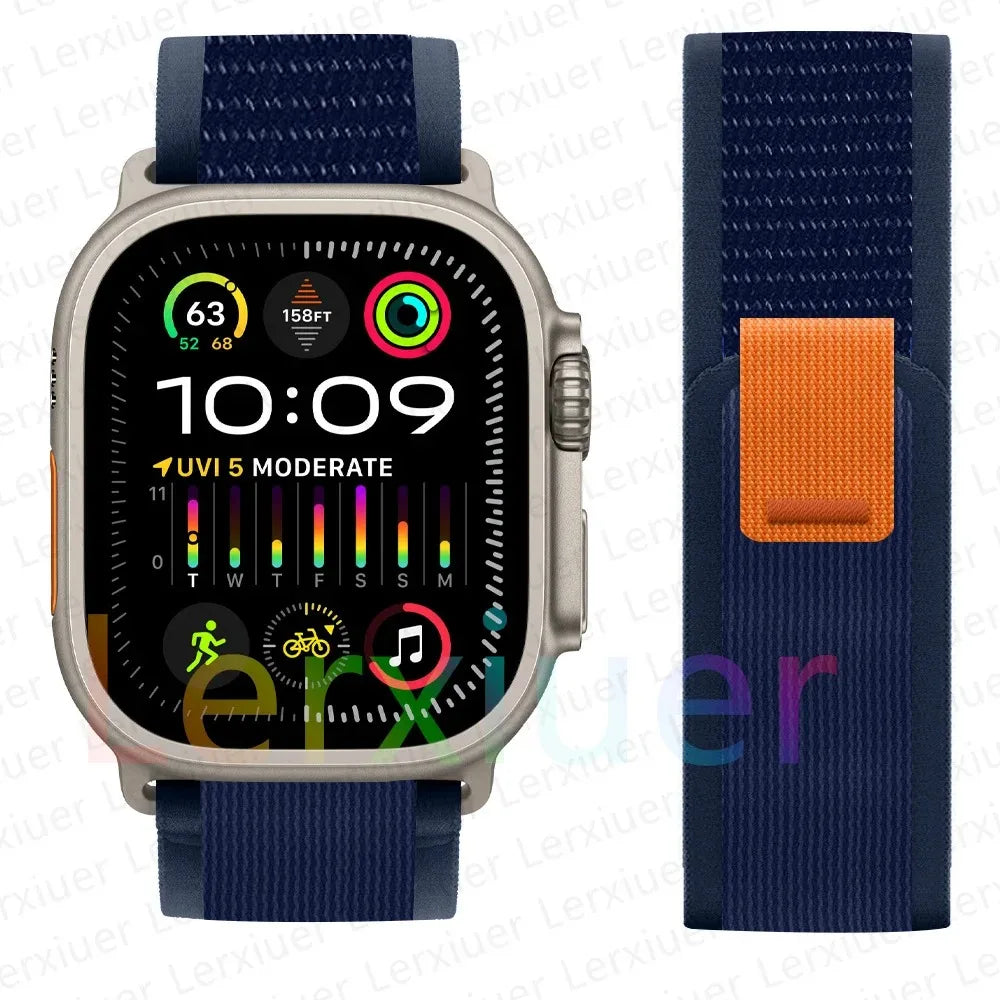 Trail Loop Apple Watch Band ultra 2 Band 49mm 44mm 40mm 45mm 41mm 42mm 38 iWatch series 7 6 se 8 9 10 46mm