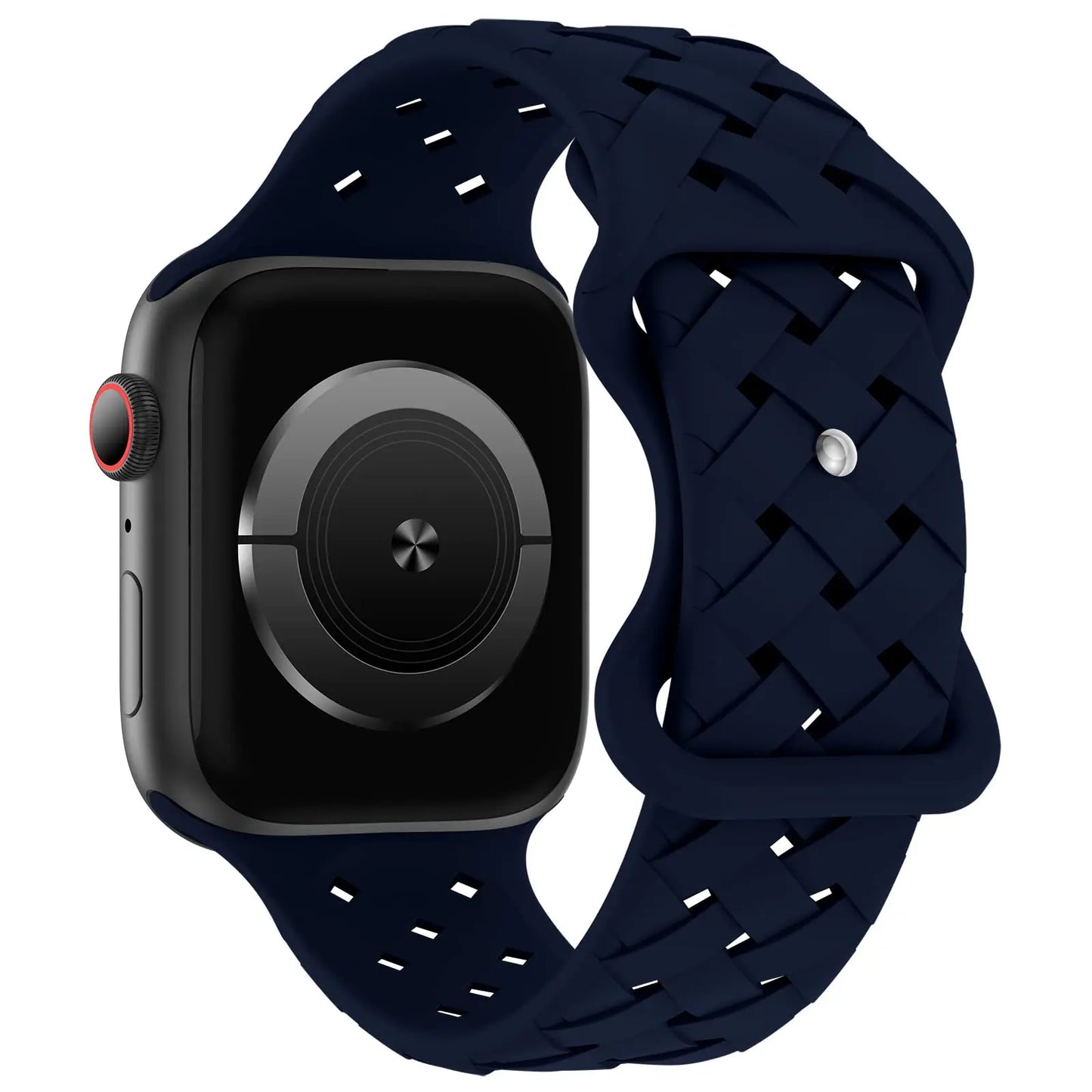 Braided Silicone Apple Watch Band 44mm 40mm 45mm 49mm 46mm iwatch series 10 9 7 8 se ultra 2