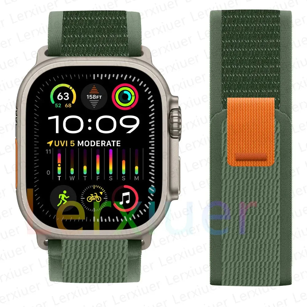 Trail Loop Apple Watch Band ultra 2 Band 49mm 44mm 40mm 45mm 41mm 42mm 38 iWatch series 7 6 se 8 9 10 46mm