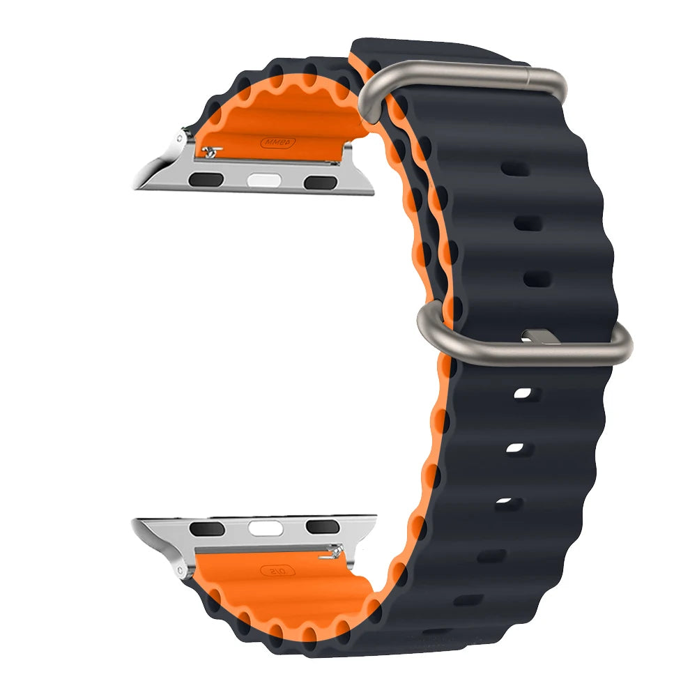 Apple Watch Band 44mm 49mm 40mm 45mm 41 38 Silicone iWatch Ultra 2 series 7 6 se 8 9