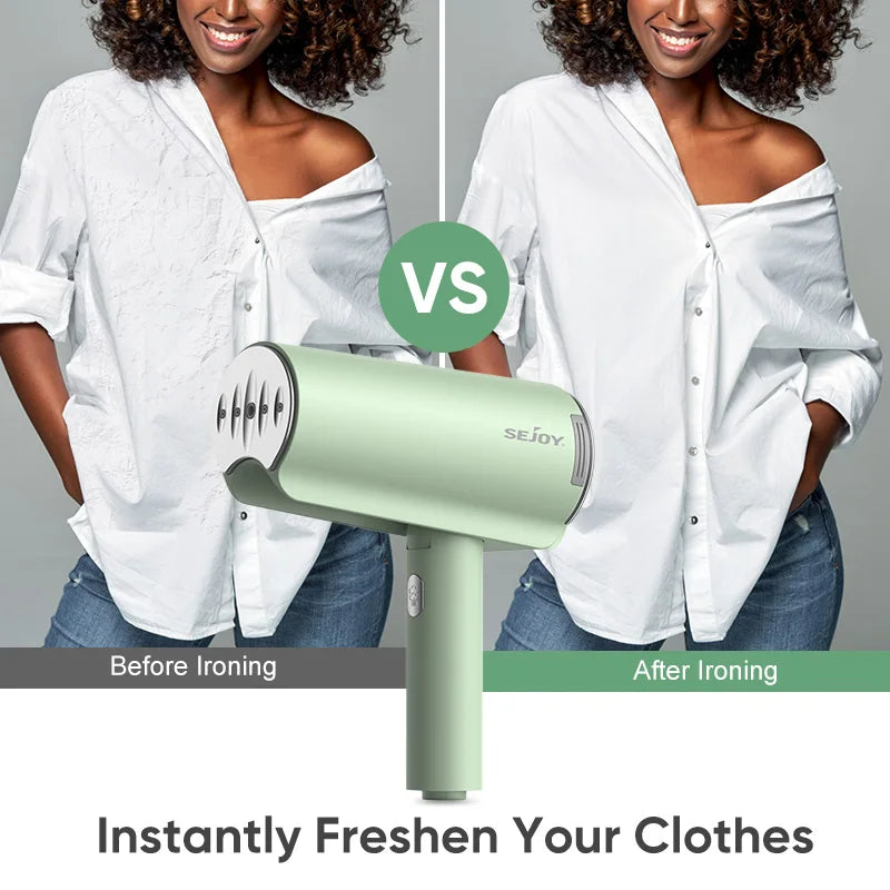 Portable Travel Handheld Garment Steamer for Clothes - Fast Heating Fabric Wrinkles Remover