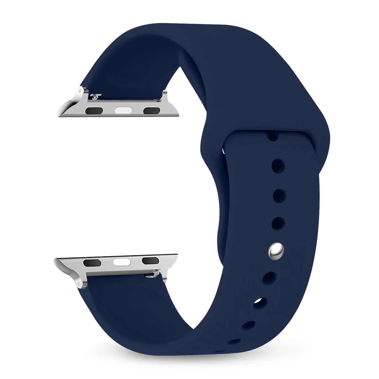 Silicone Apple Watch Bands 44mm 40mm 45mm 41mm 38mm 42mm iWatch series se 9 8 7 6 5 3 ultra 2 band 49mm