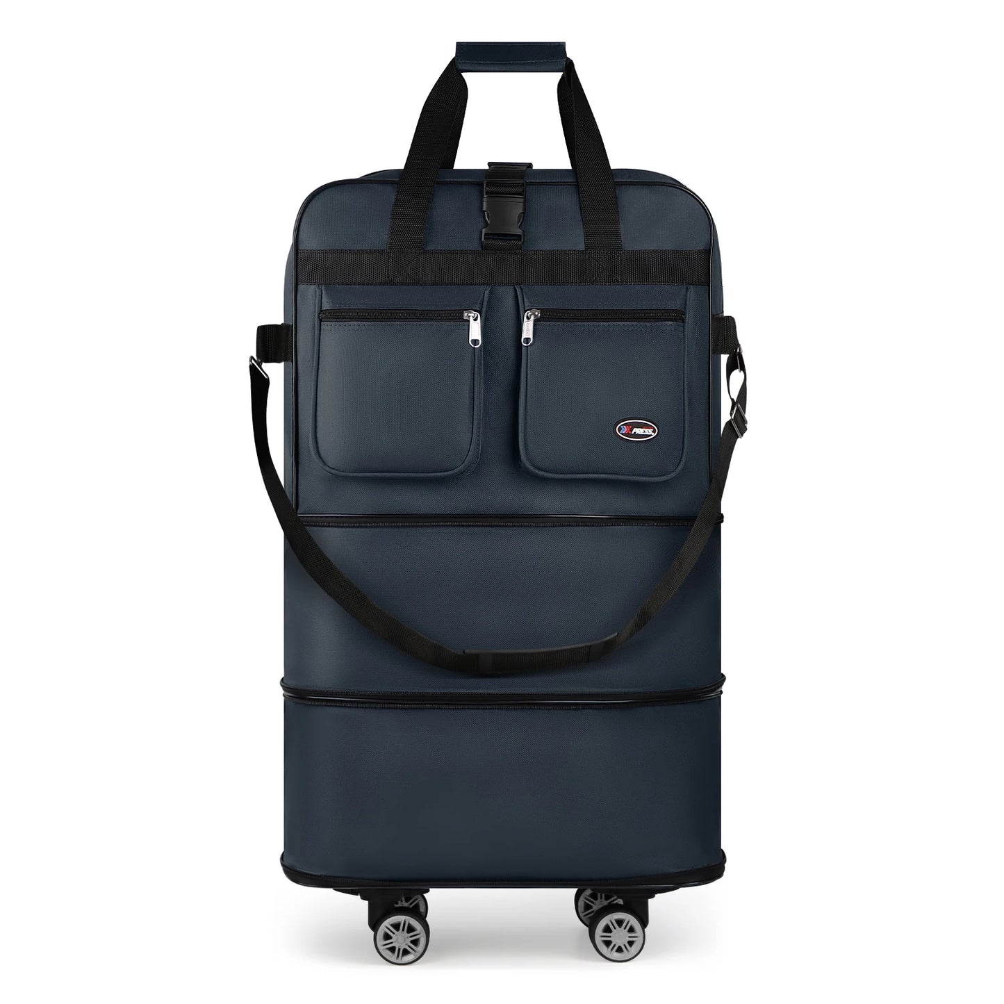 Foldable Expandable Suitcase Bag - Water-resistant Large Capacity Rolling Luggage Bag