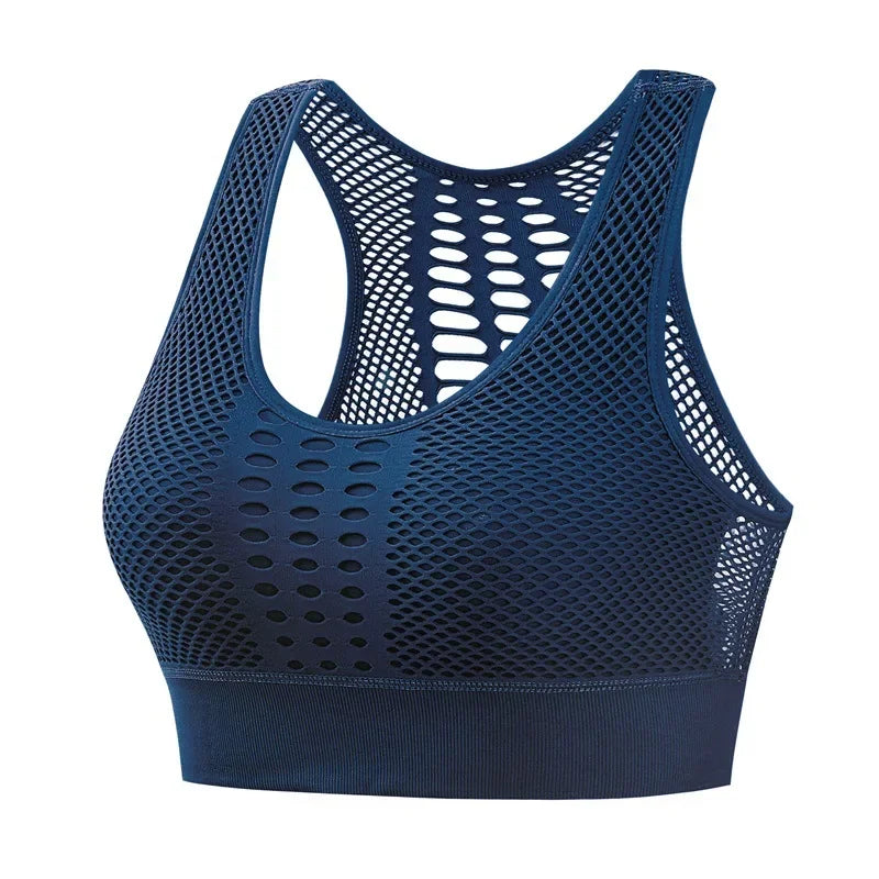 Sexy Hollow Out Back Women's Quick Dry Sports Crop Top