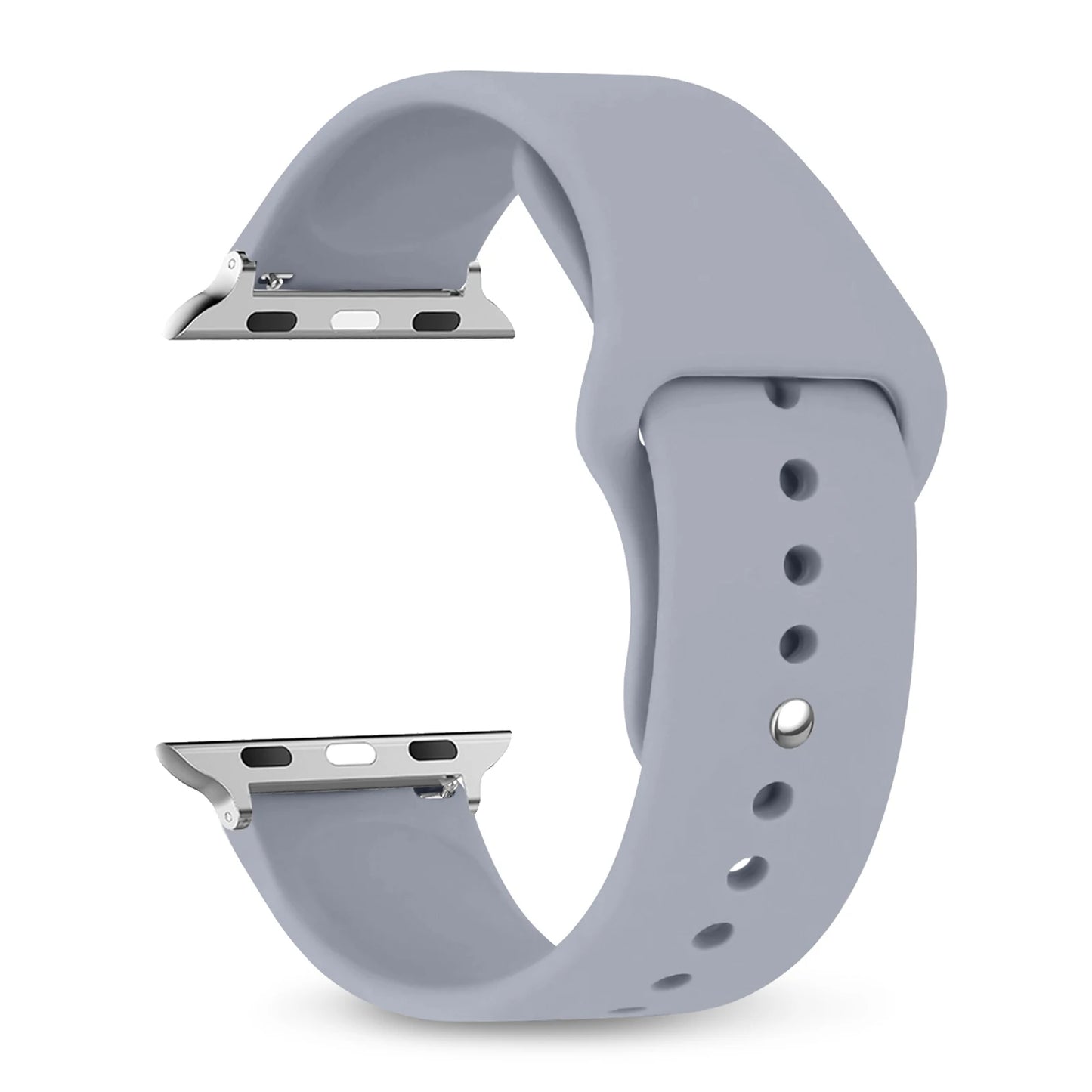 Silicone Apple Watch Bands 44mm 40mm 45mm 41mm 38mm 42mm iWatch series se 9 8 7 6 5 3 ultra 2 band 49mm