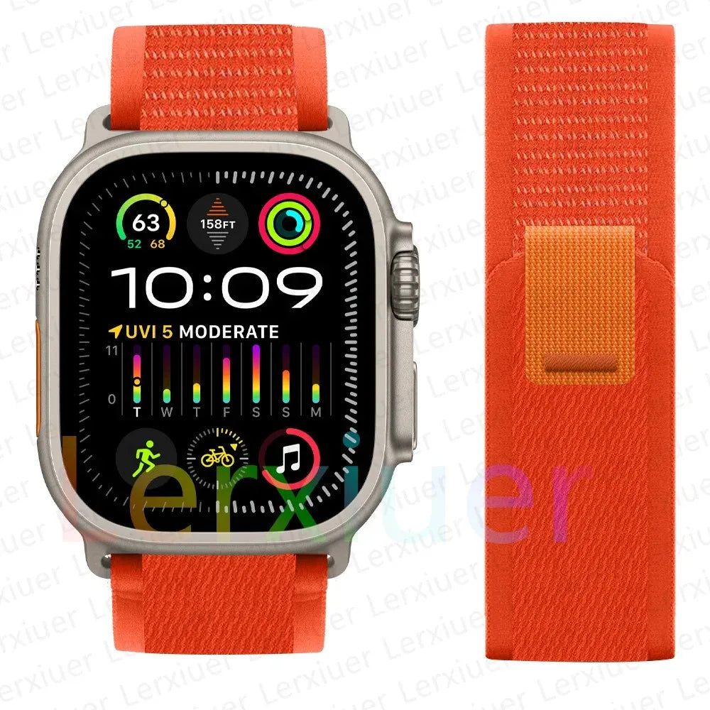 Trail Loop Apple Watch Band ultra 2 Band 49mm 44mm 40mm 45mm 41mm 42mm 38 iWatch series 7 6 se 8 9 10 46mm
