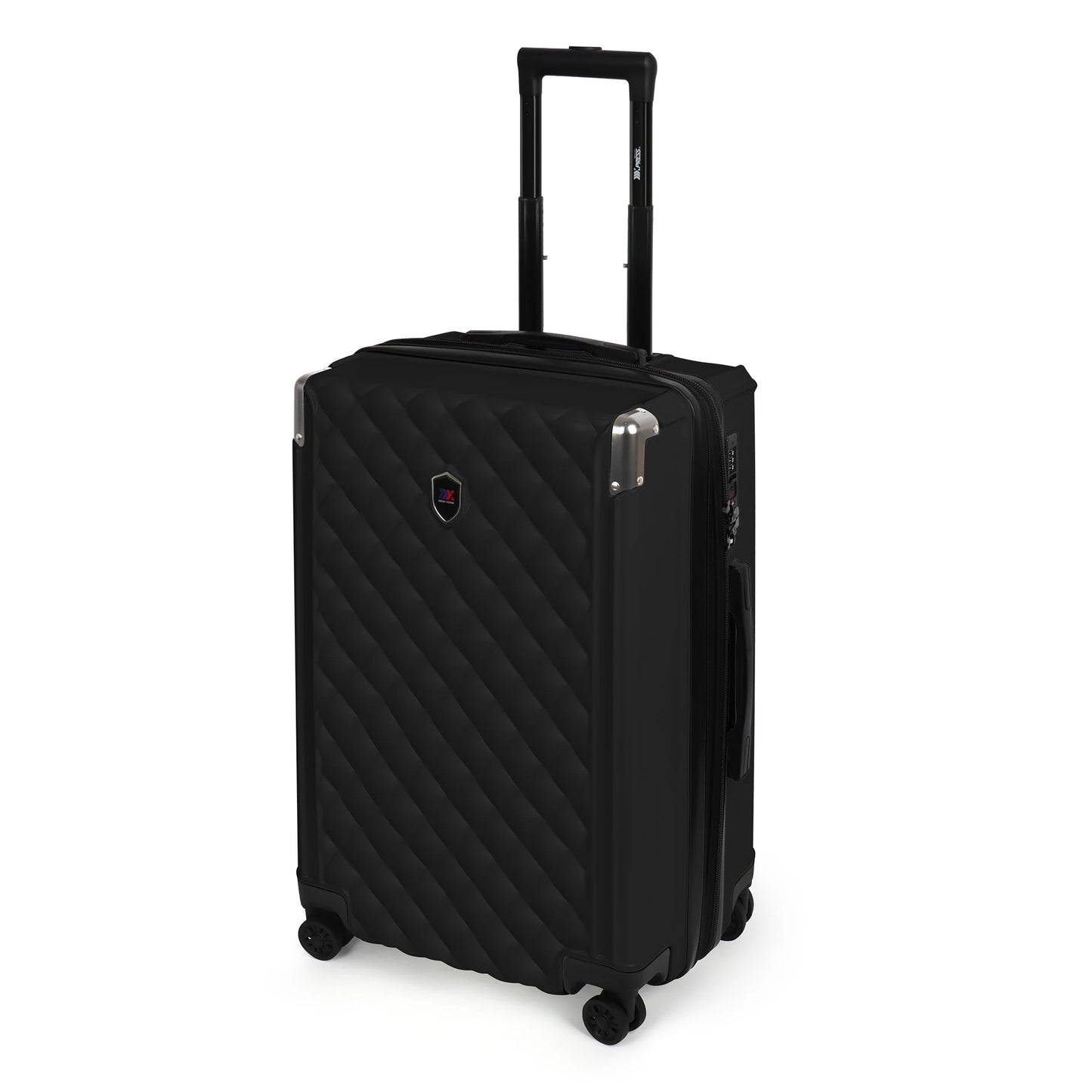 Sleek PP Hard Shell Lightweight Expandable Suitcase Set with Spinner Wheels & TSA Lock - 20"/24"/28"