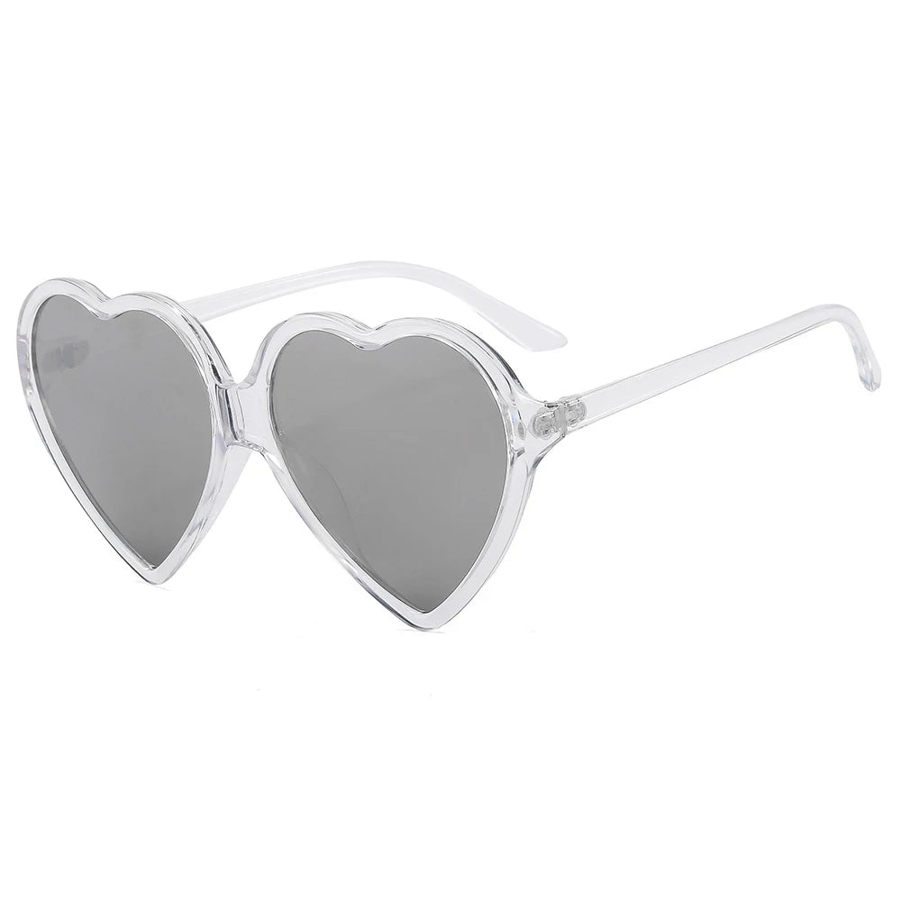 Fun Fashion Statement Vintage Heart Shaped Women's Sunglasses