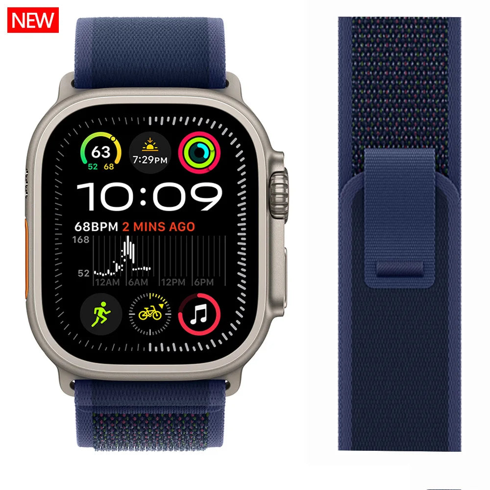 Trail Loop Apple Watch Band ultra 2 Band 49mm 44mm 40mm 45mm 41mm 42mm 38 iWatch series 7 6 se 8 9 10 46mm