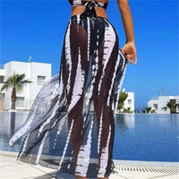 Sexy Three Piece Tie-Dye Bikini & Coverup Dress Set