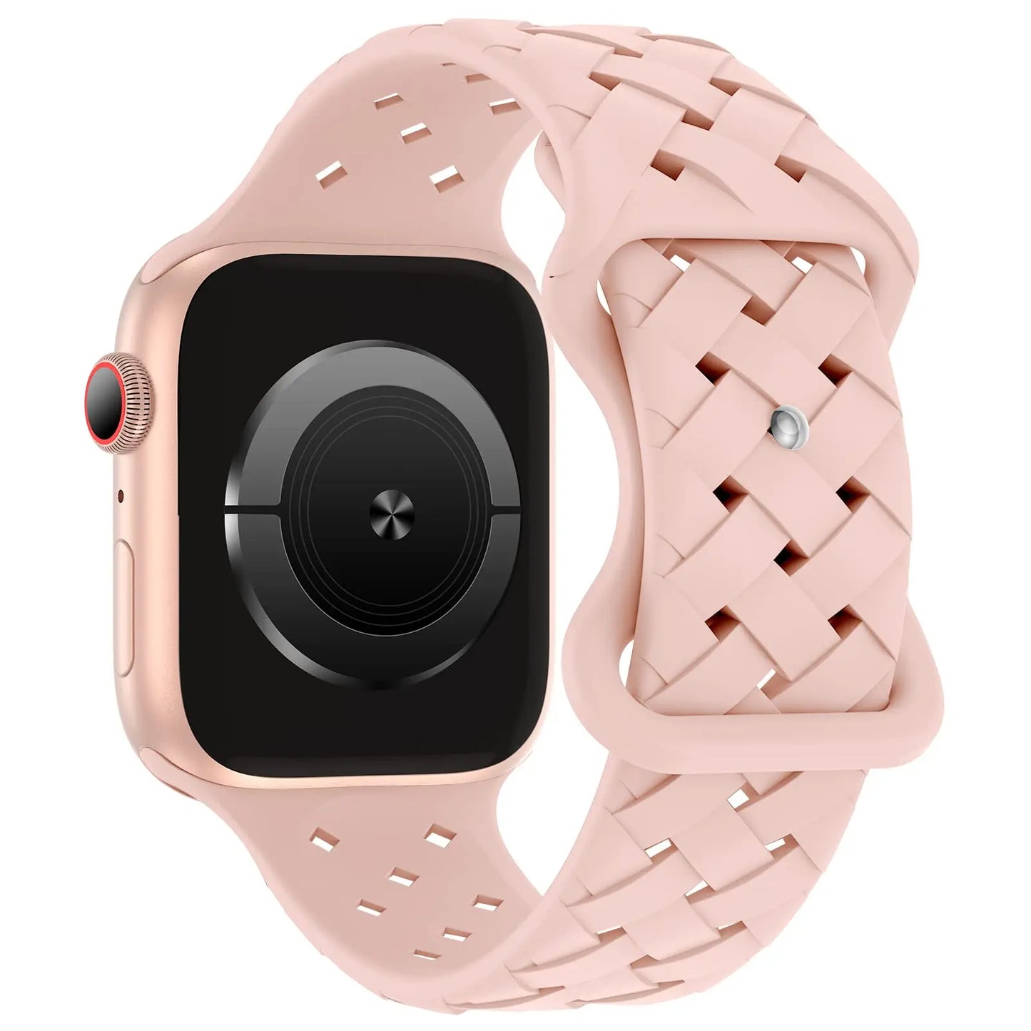 Braided Silicone Apple Watch Band 44mm 40mm 45mm 49mm 46mm iwatch series 10 9 7 8 se ultra 2
