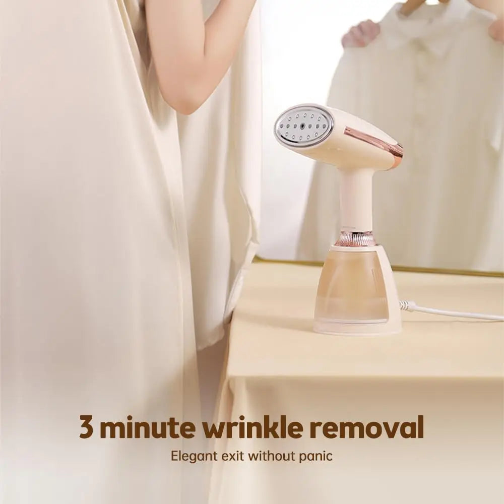 Handheld Travel Steamer for Clothes - 1500W 20s Heatup Fabric Wrinkle Remover Removable Water Tank
