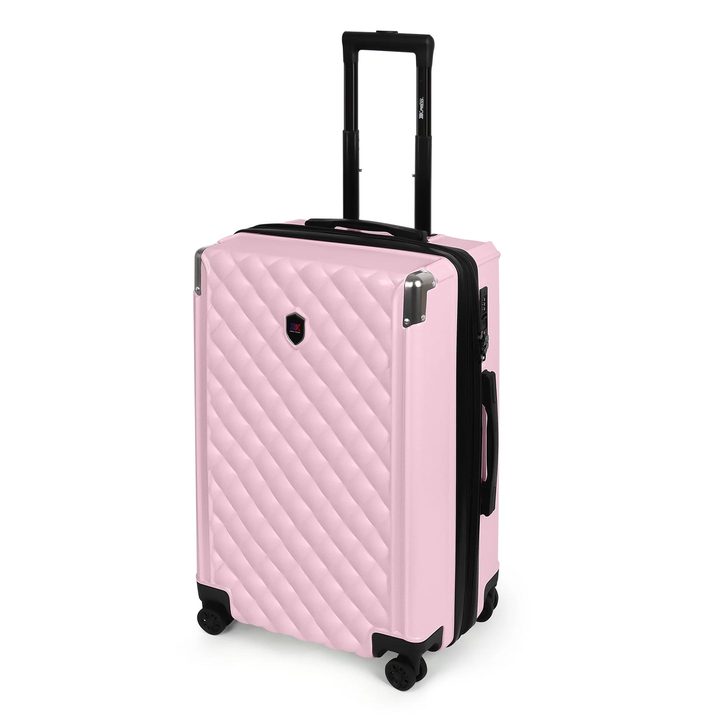 Sleek PP Hard Shell Lightweight Expandable Suitcase Set with Spinner Wheels & TSA Lock - 20"/24"/28"