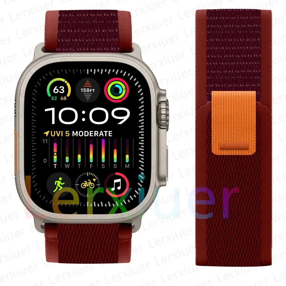 Trail Loop Apple Watch Band ultra 2 Band 49mm 44mm 40mm 45mm 41mm 42mm 38 iWatch series 7 6 se 8 9 10 46mm