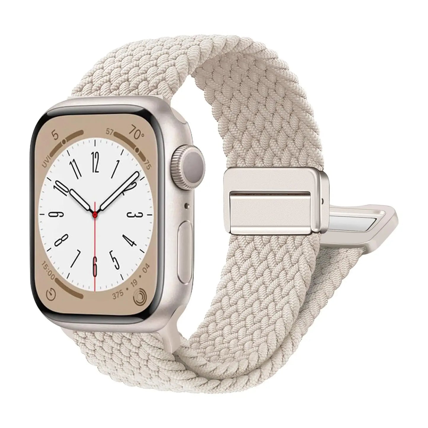 Nylon Braided Apple Watch Band 44mm 40mm 45mm 49mm 41mm 38mm Magnetic Buckle iWatch series se 7 3 5 6 8 Ultra