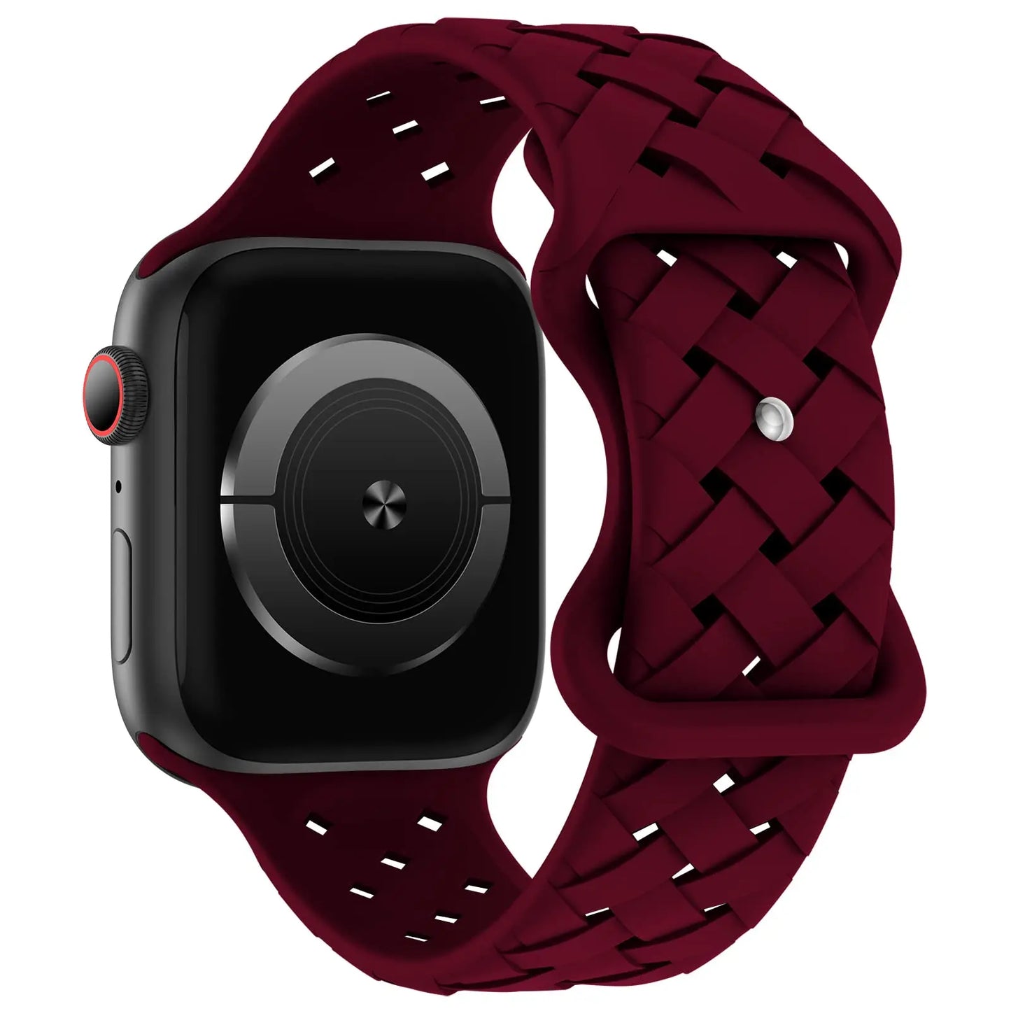 Braided Silicone Apple Watch Band 44mm 40mm 45mm 49mm 46mm iwatch series 10 9 7 8 se ultra 2