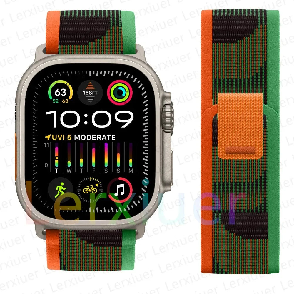 Trail Loop Apple Watch Band ultra 2 Band 49mm 44mm 40mm 45mm 41mm 42mm 38 iWatch series 7 6 se 8 9 10 46mm