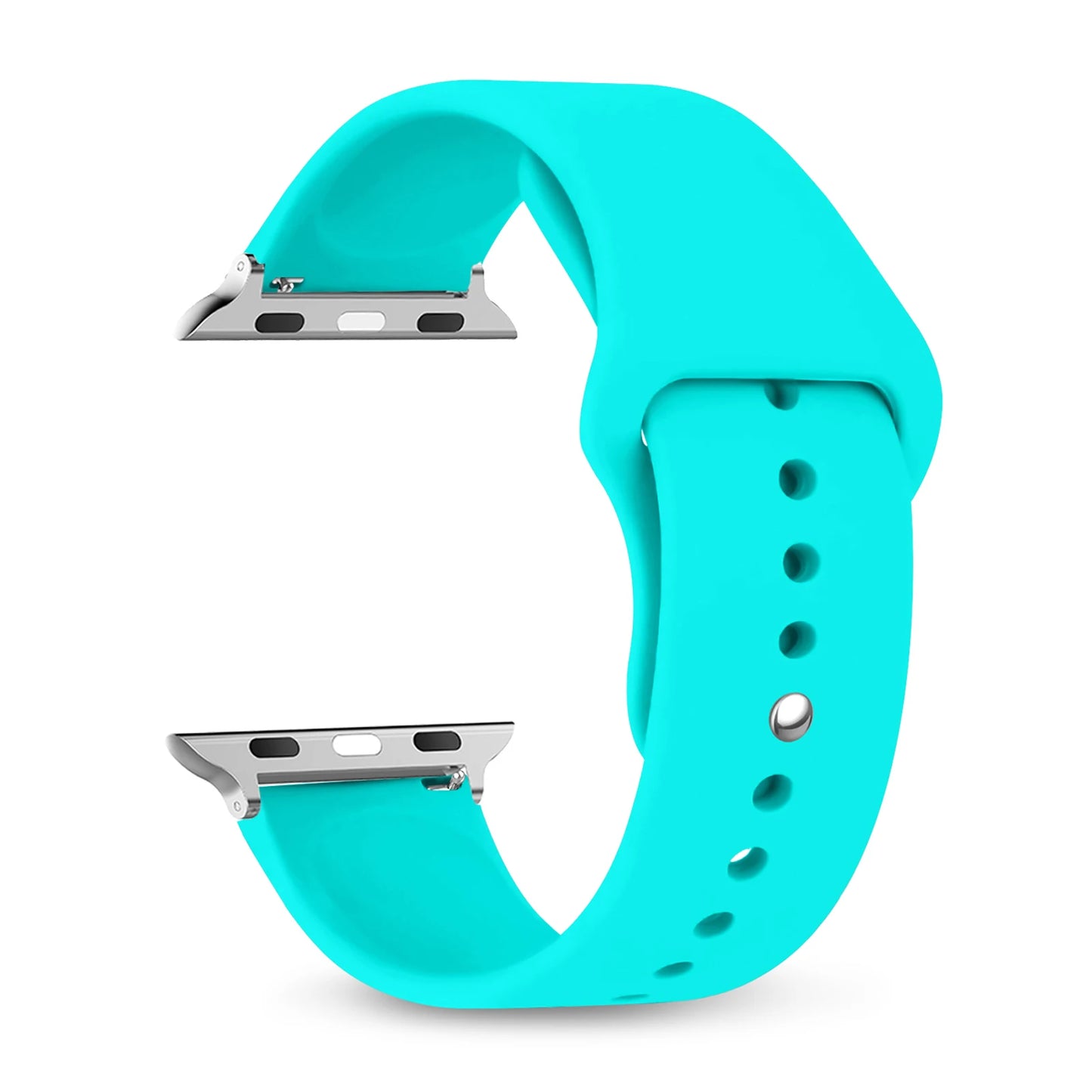 Silicone Apple Watch Bands 44mm 40mm 45mm 41mm 38mm 42mm iWatch series se 9 8 7 6 5 3 ultra 2 band 49mm