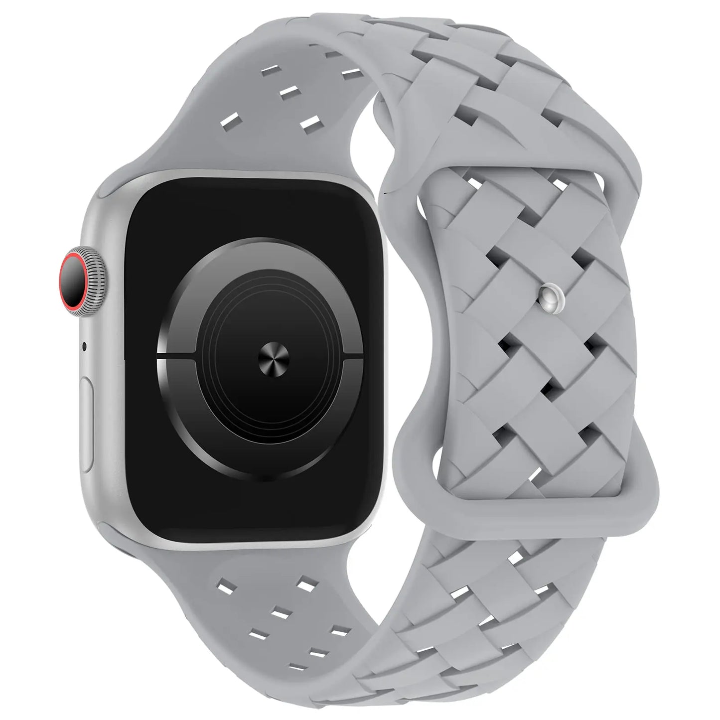 Braided Silicone Apple Watch Band 44mm 40mm 45mm 49mm 46mm iwatch series 10 9 7 8 se ultra 2
