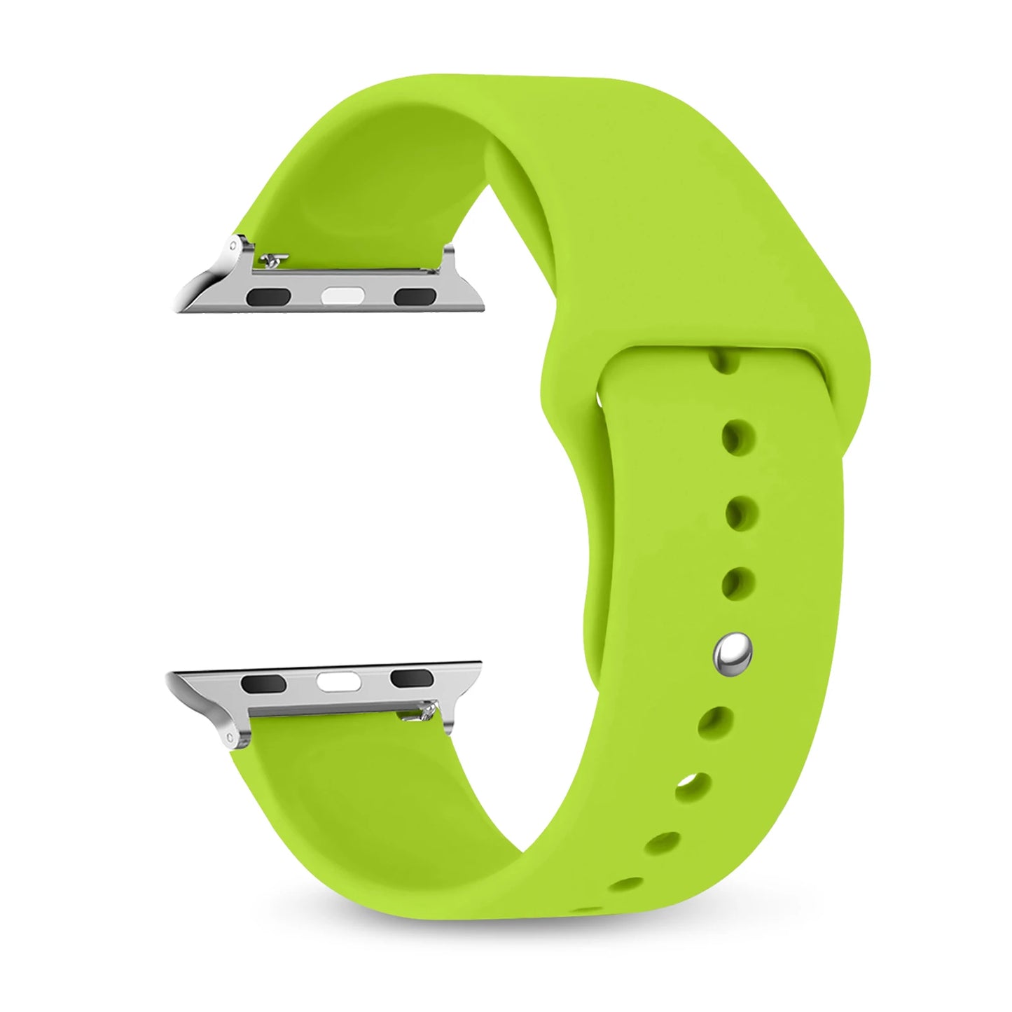 Silicone Apple Watch Bands 44mm 40mm 45mm 41mm 38mm 42mm iWatch series se 9 8 7 6 5 3 ultra 2 band 49mm