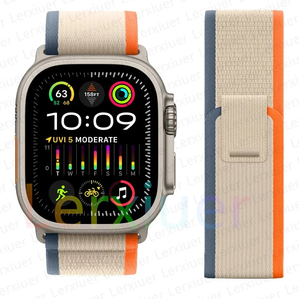 Trail Loop Apple Watch Band ultra 2 Band 49mm 44mm 40mm 45mm 41mm 42mm 38 iWatch series 7 6 se 8 9 10 46mm
