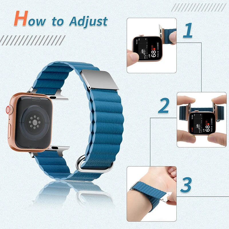 Magnetic Apple Watch Band Ultra Band 49mm 44mm 40mm 41mm 45mm 38mm iWatch Series 8 7 SE 6 5 4