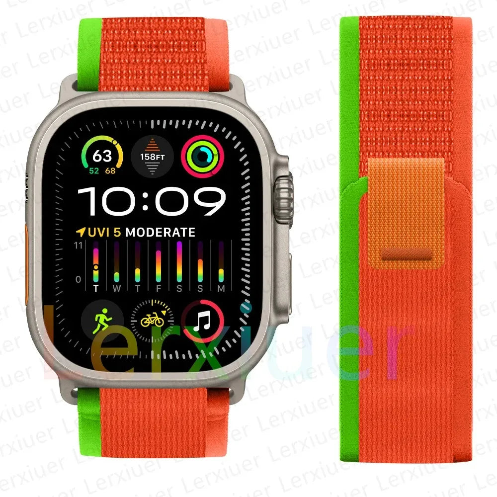 Trail Loop Apple Watch Band ultra 2 Band 49mm 44mm 40mm 45mm 41mm 42mm 38 iWatch series 7 6 se 8 9 10 46mm