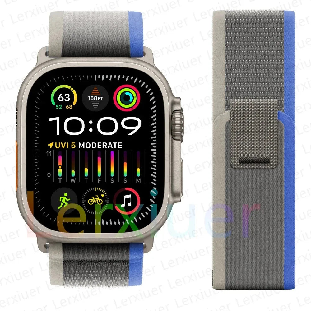 Trail Loop Apple Watch Band ultra 2 Band 49mm 44mm 40mm 45mm 41mm 42mm 38 iWatch series 7 6 se 8 9 10 46mm