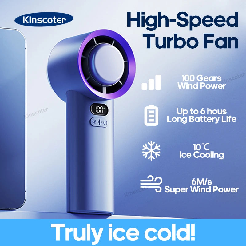 Modern Portable Handheld Adjustable Mini Turbo Fan