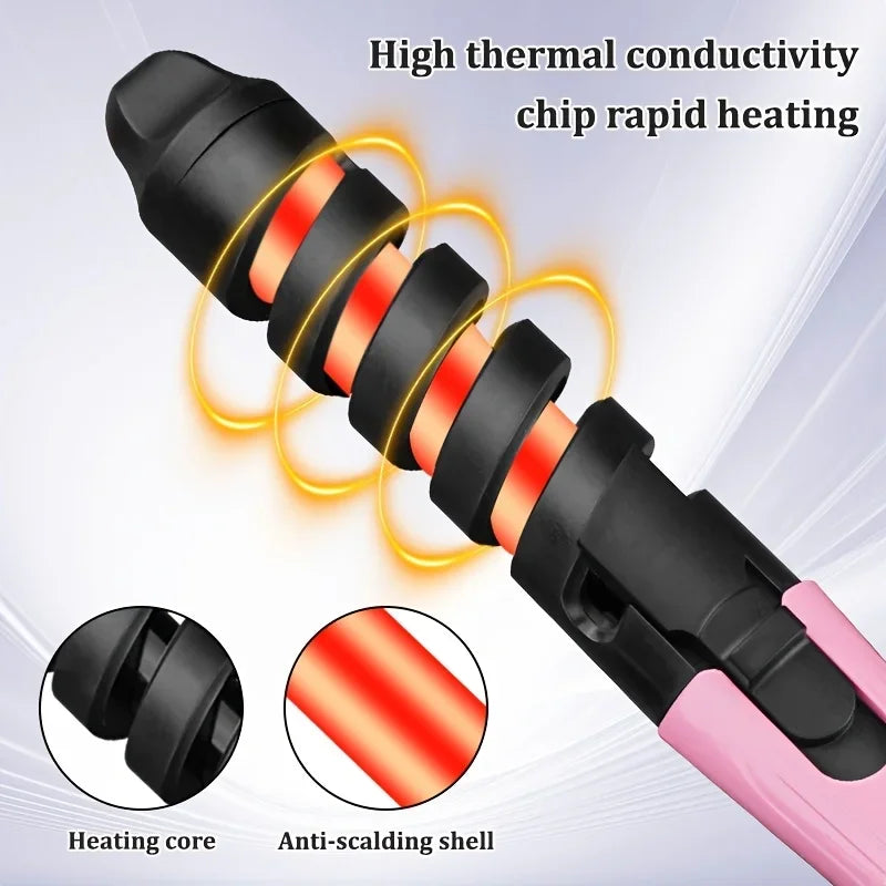 New Automatic 2 in 1 Self-Curling Iron and Hair Straightener
