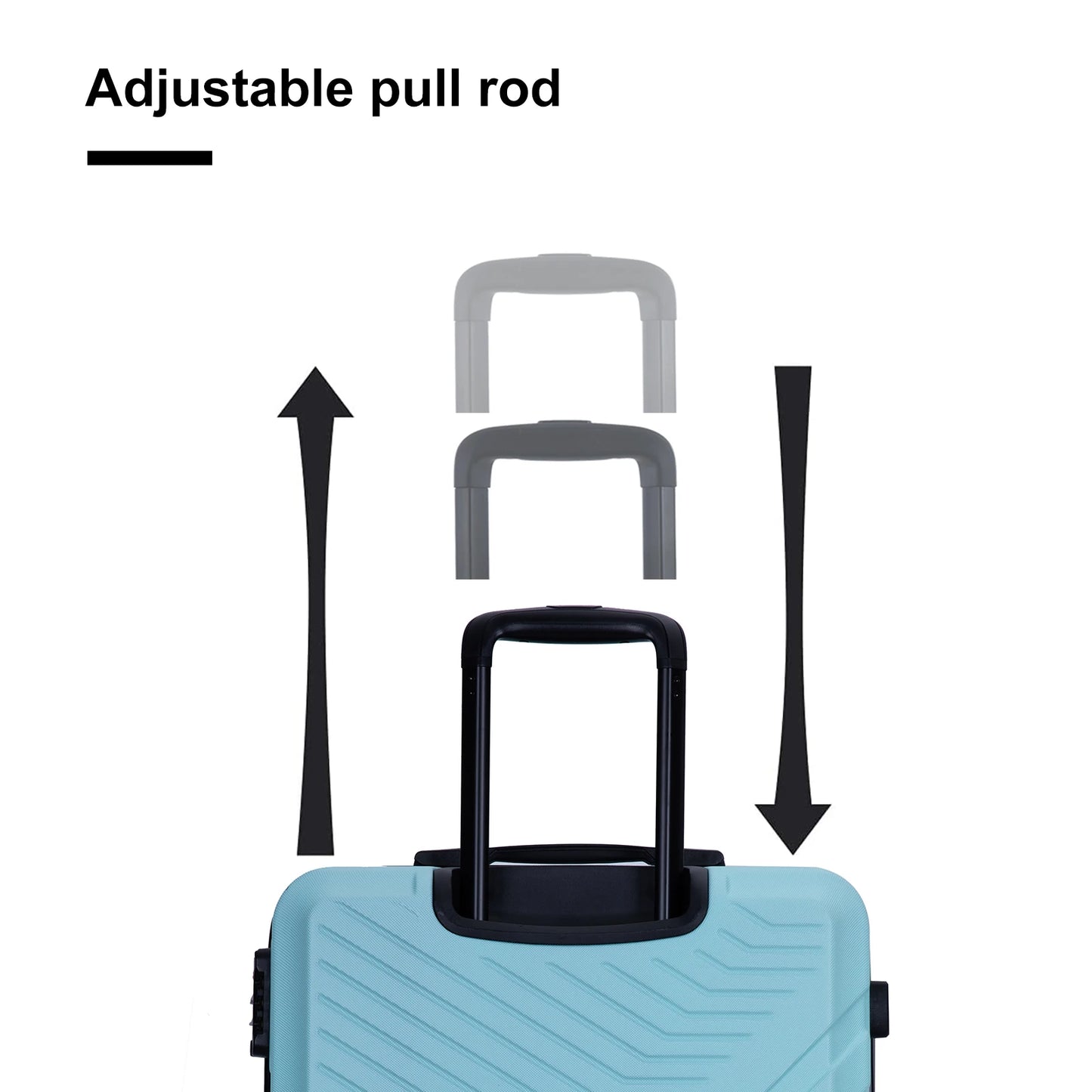 Beautiful 3 Pcs Luggage Set - Double Spinner Wheels TSA Lock Carry-on Luggage (20inch 24inch 28inch)
