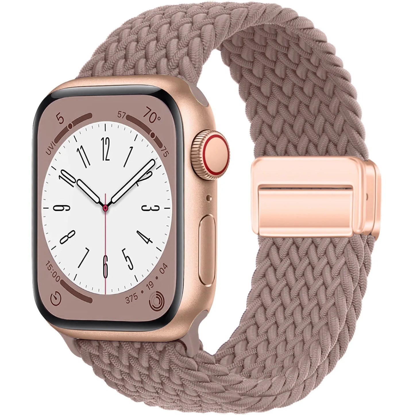 Nylon Braided Apple Watch Band 44mm 40mm 45mm 49mm 41mm 38mm Magnetic Buckle iWatch series se 7 3 5 6 8 Ultra