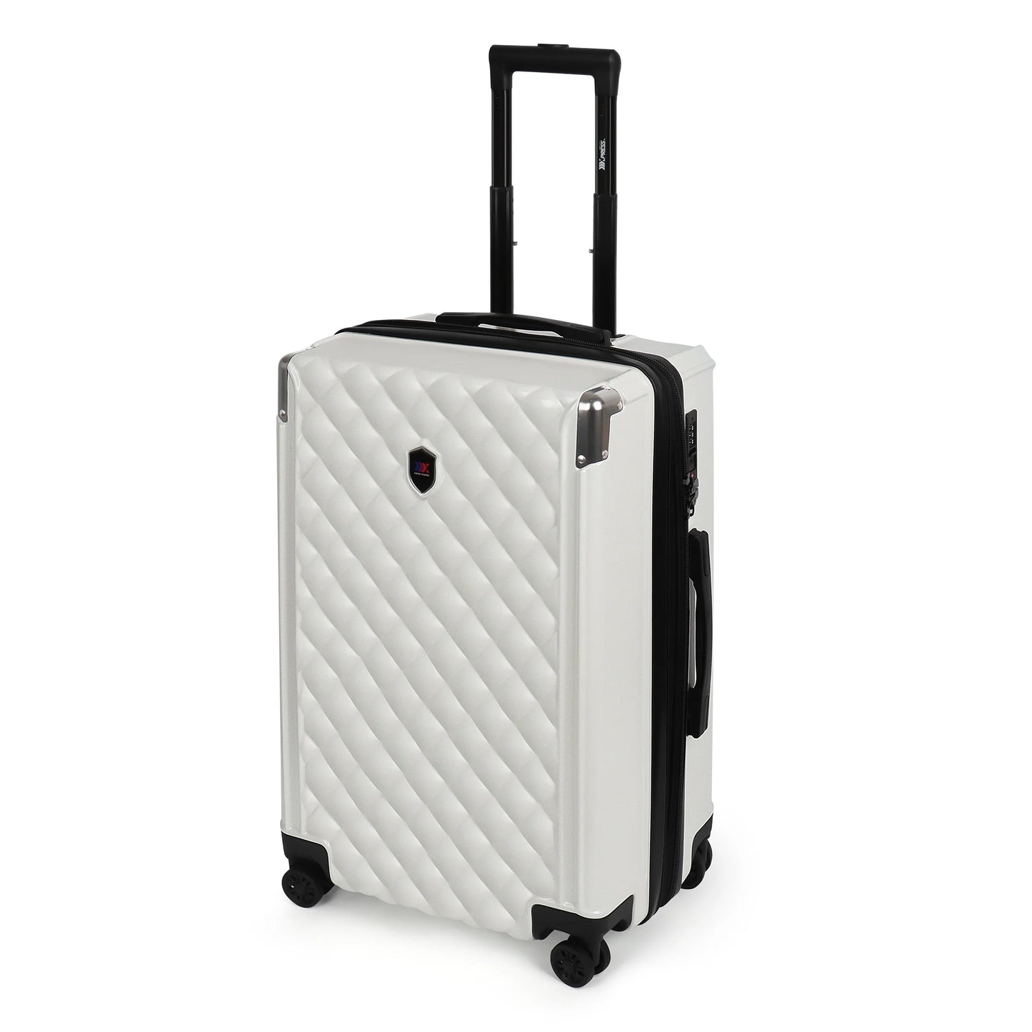 Sleek PP Hard Shell Lightweight Expandable Suitcase Set with Spinner Wheels & TSA Lock - 20"/24"/28"