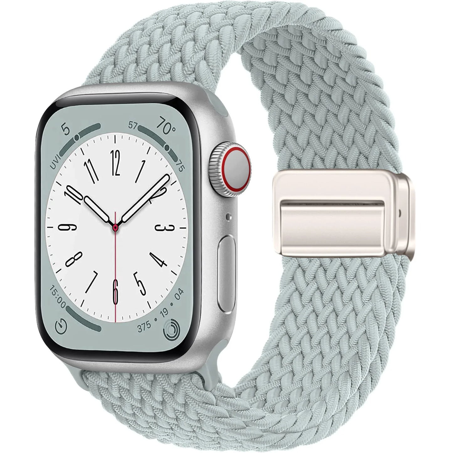 Nylon Braided Apple Watch Band 44mm 40mm 45mm 49mm 41mm 38mm Magnetic Buckle iWatch series se 7 3 5 6 8 Ultra