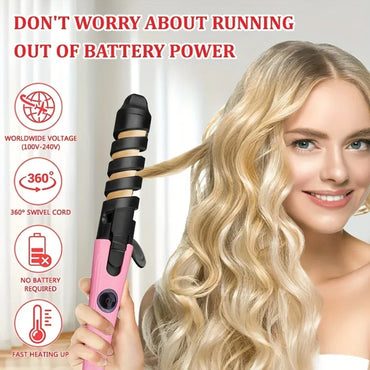 New Automatic 2 in 1 Self-Curling Iron and Hair Straightener