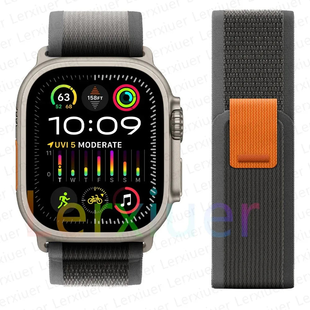 Trail Loop Apple Watch Band ultra 2 Band 49mm 44mm 40mm 45mm 41mm 42mm 38 iWatch series 7 6 se 8 9 10 46mm